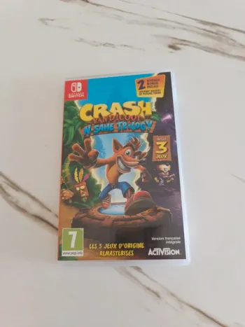 Jeu switch Crash bandicoot n san trilogy