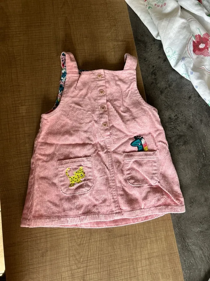 Robe salopette bébé fille, du pareil au même, 6 mois