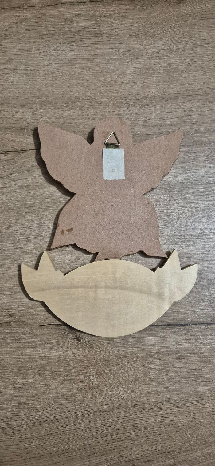 Décoration fée en bois à accrocher Emma - photo numéro 3