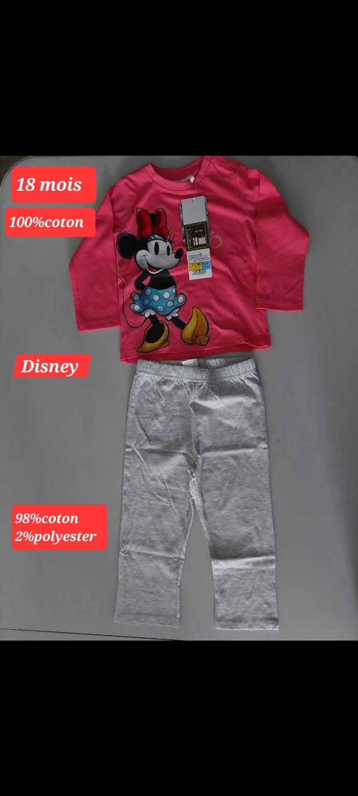 Pyjama Disney Minnie fille 18mois