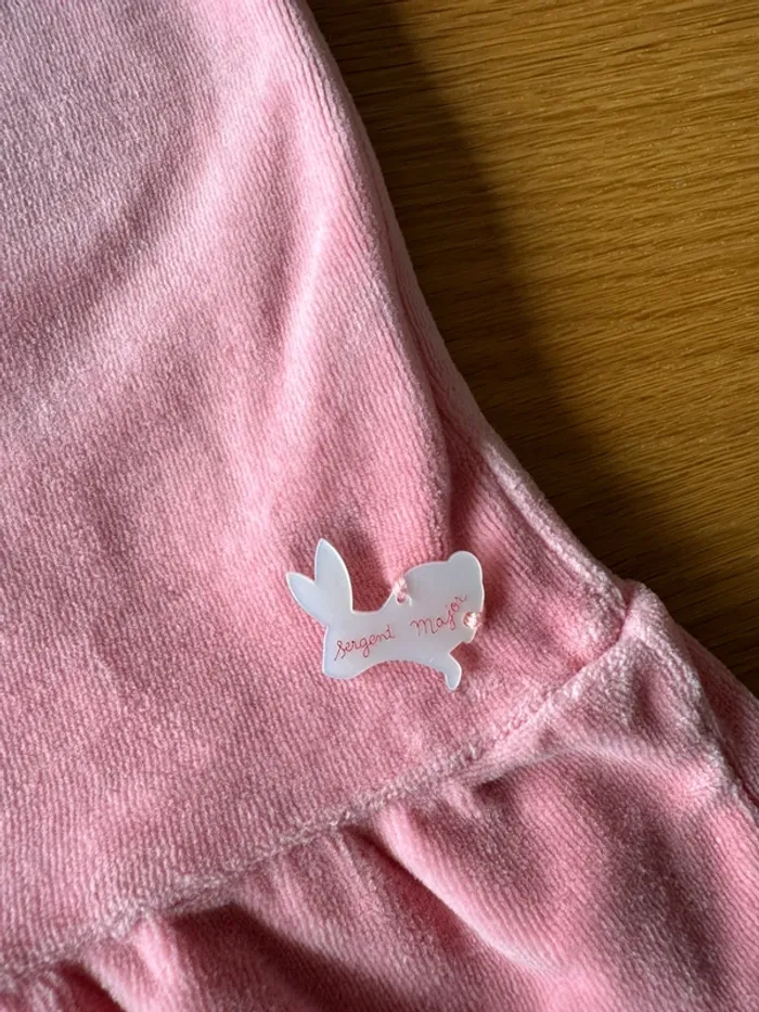 Chemise de nuit velours rose et bas en coton, thème licorne 🦄 - Taille 3 Ans - photo numéro 7