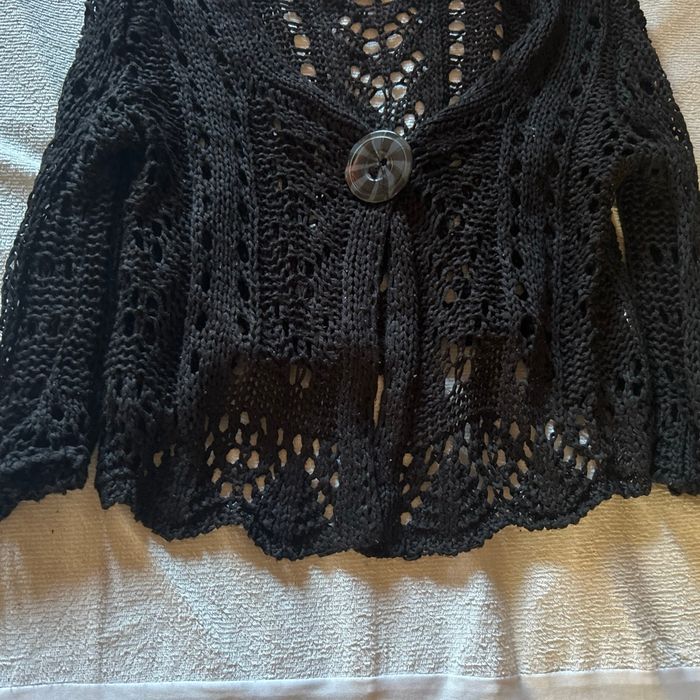 Gilet à dentelle noir - photo numéro 3