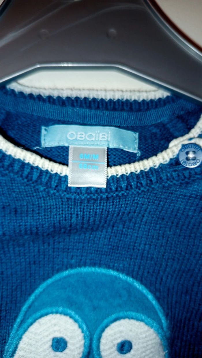 Pull mixte obaibi 6 mois - photo numéro 4