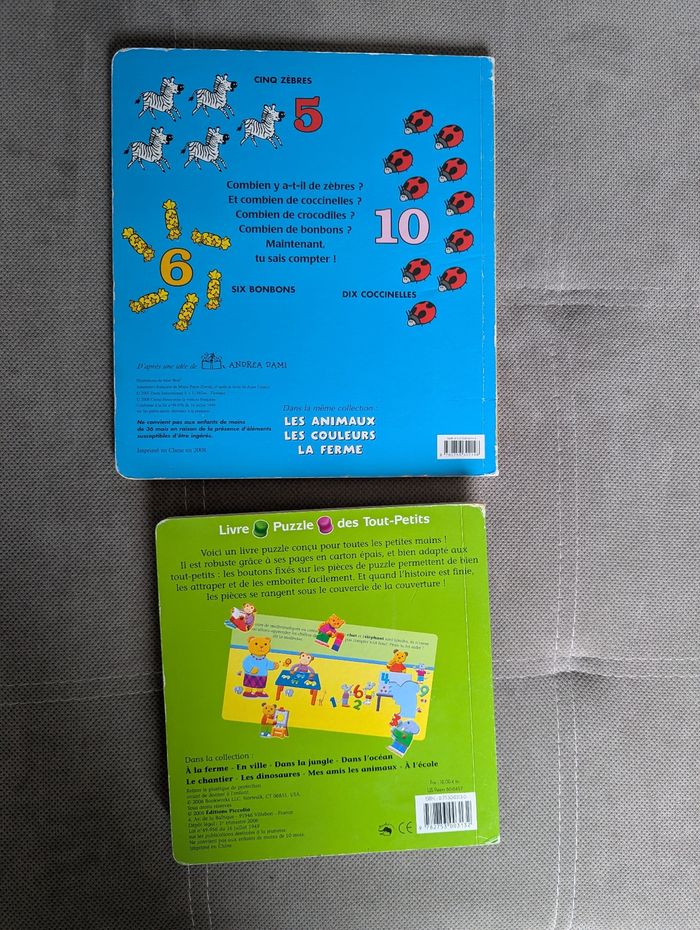 Lot de 2 livres chiffres et formes - photo numéro 5