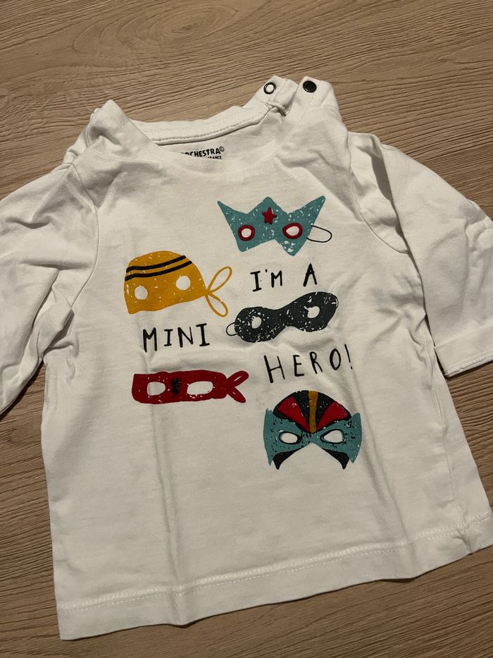 Lot tshirts manches longues 9m - photo numéro 5