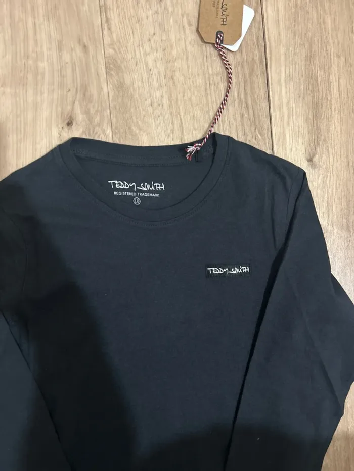 T-shirt à manches longues Teddy Smith Dark Navy 10ans - photo numéro 2