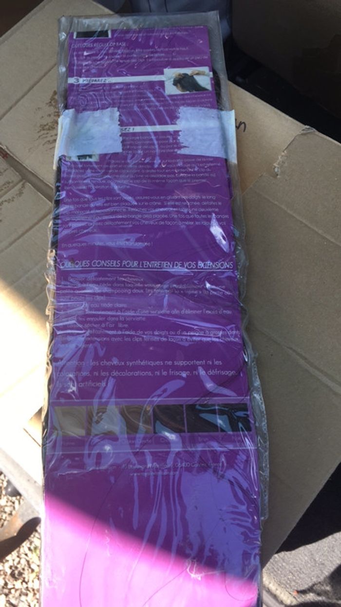 Extension de cheveux châtain