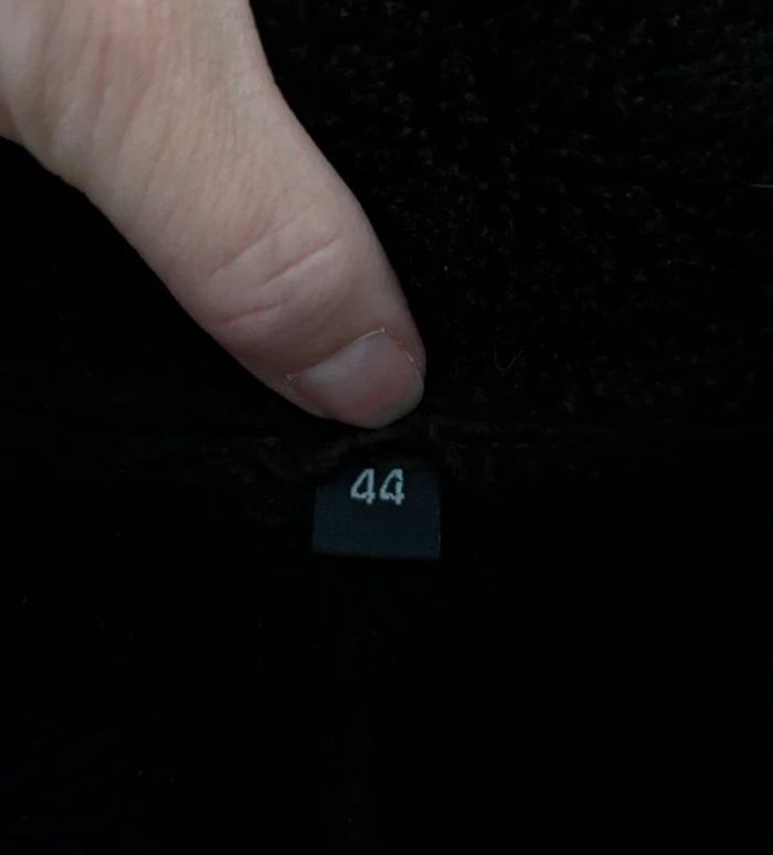 Manteau d'hiver en cuir lainé et fausse fourrure - taille 44 - photo numéro 9