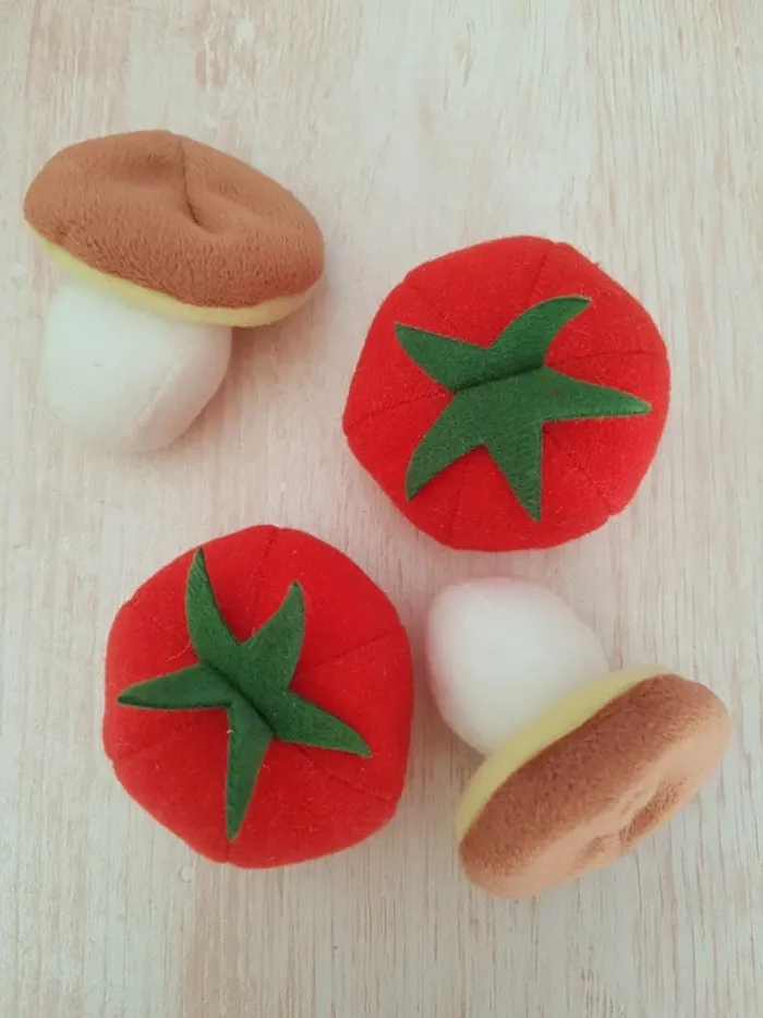 Panier en tissu et lot de légumes du potager - photo numéro 6