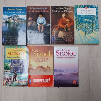 Lot de 7 romans de Christian signol