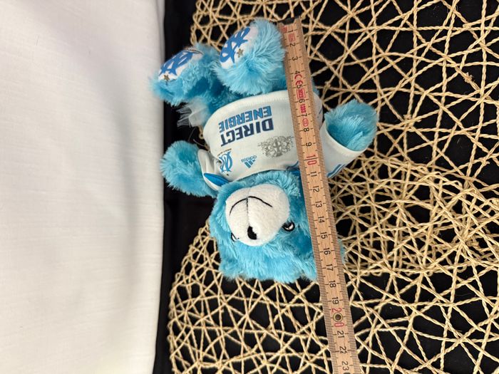 Peluche ours bleu Football OM DROIT AU BUT - photo numéro 6