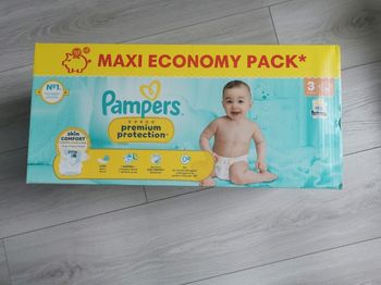 Pampers premium protection, taille 3, 112 couches, 6/10kg