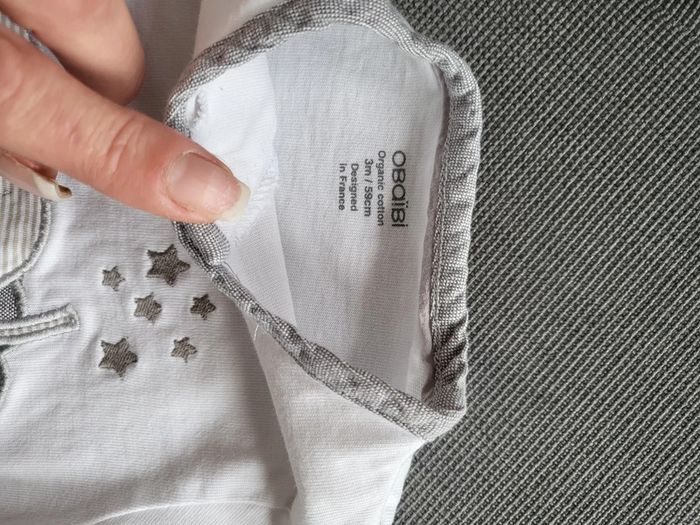 Pyjama blanc mixte , 3 mois - photo numéro 4