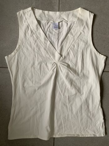 Haut blanc cassé Camaïeu taille 4 (42)