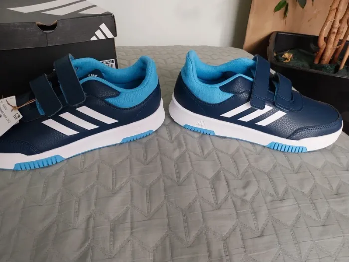 Basket bleu Adidas à scratch T40 - photo numéro 4