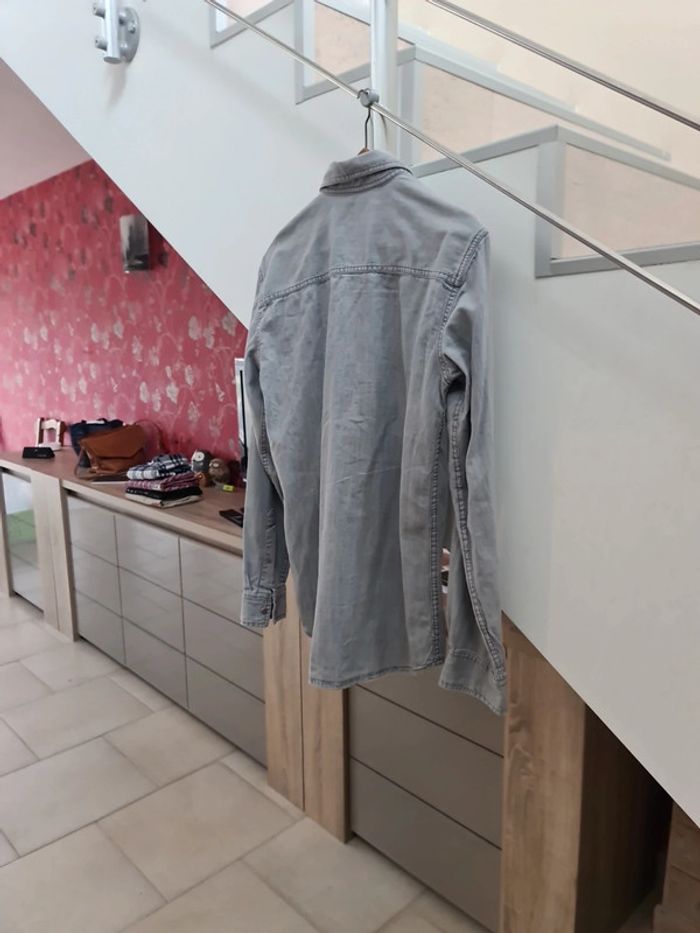 Veste chemise légère imitation jean taille M - photo numéro 7