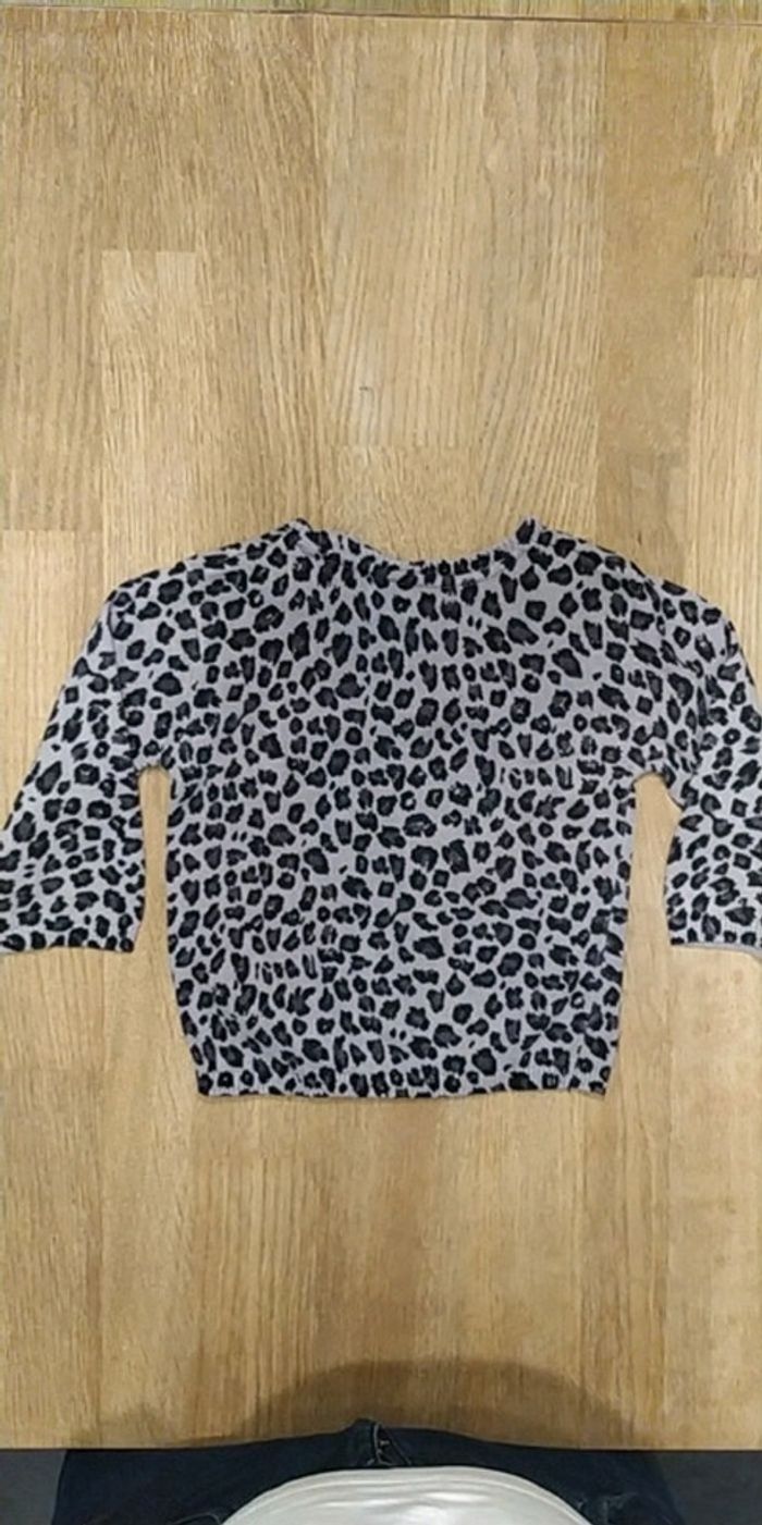 Gilet fin imprimé léopard 12 mois - photo numéro 3