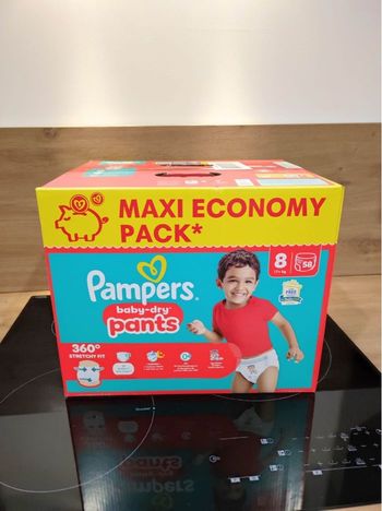 🔹 1 Pack Pampers Baby-Dry Pants Taille 8 – 58 pants – Neuf scellé