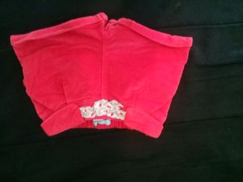 Short velours pour fille