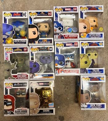 Figurines Funko pop marvel lot 