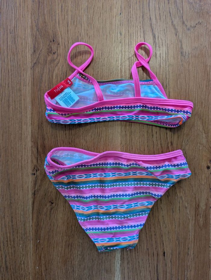 Maillot de bain 2 pièces rose 4 ans comme neuf - photo numéro 2