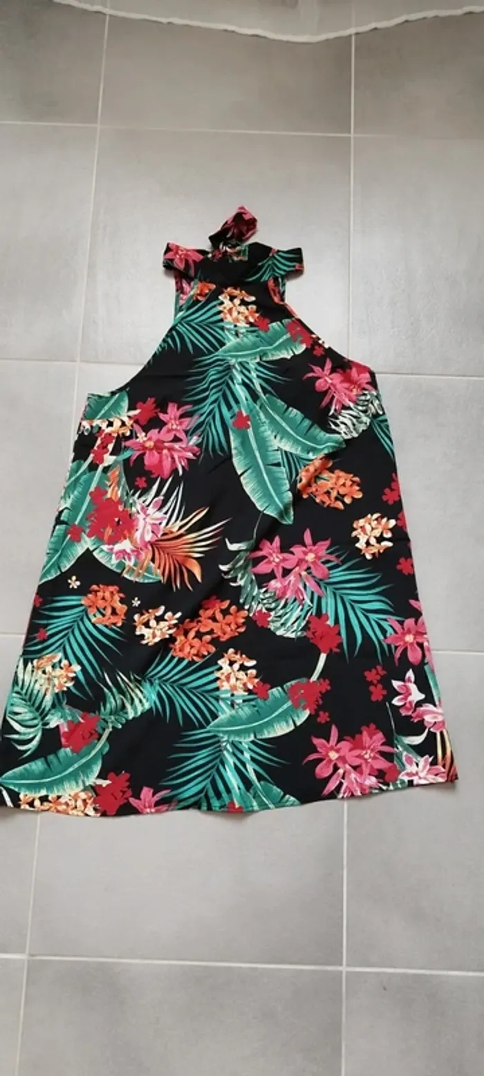 Robe fleurie été femme Xl