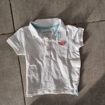 Polo blanc, 18 mois