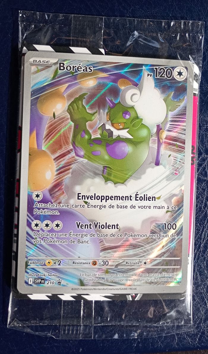 Carte pokémon promo Boréas svp Fr 210 de l'ETB flamme blanche Scellé FR - photo numéro 2