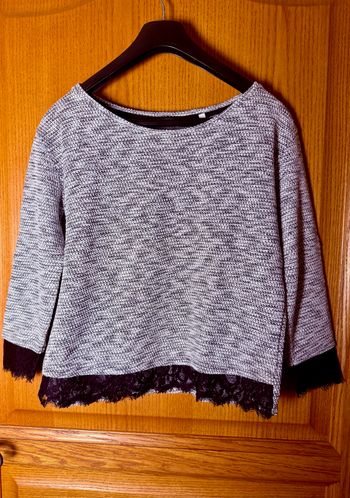 Pull naf naf avec dentelle taille m