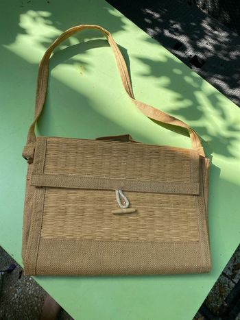 Sac bandoulière en osier m