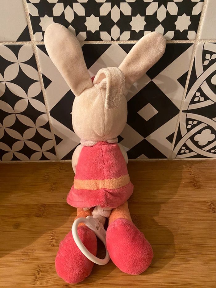 Peluche musicale lapin hiboux tex baby carrefour - photo numéro 2