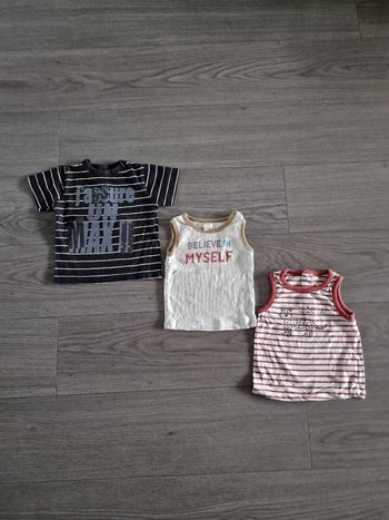 Lot de 3 tee-shirts/débardeurs pour garçon