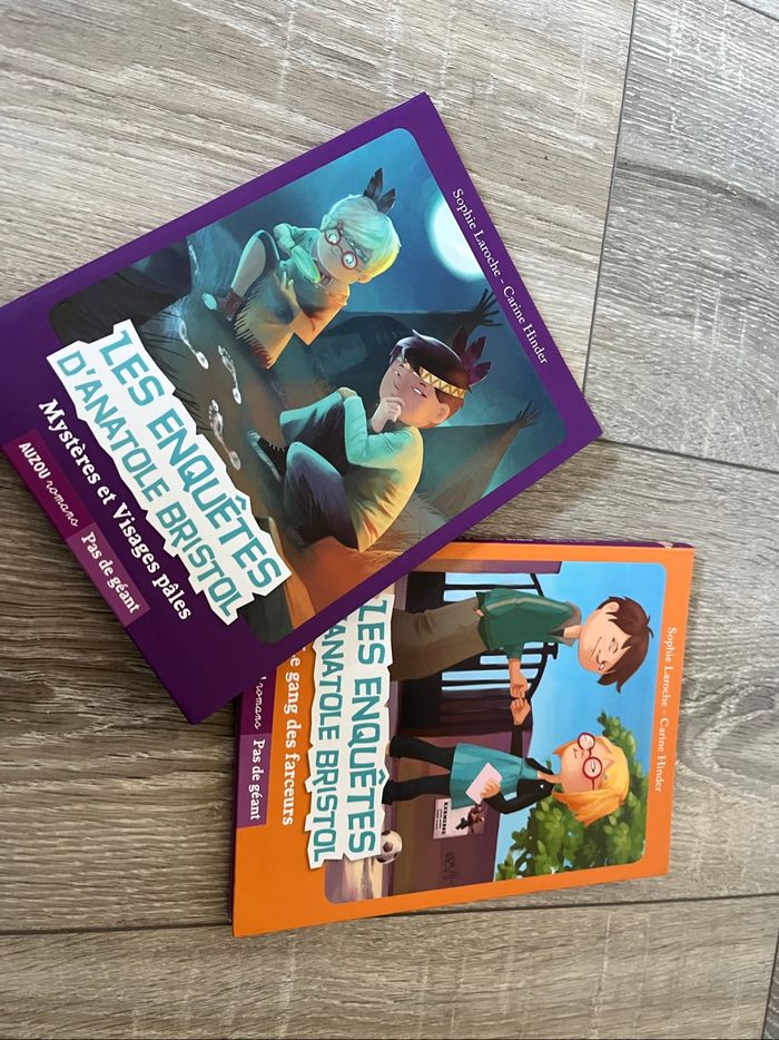 Lot 2 livres Les enquêtes d’anatole bristole
