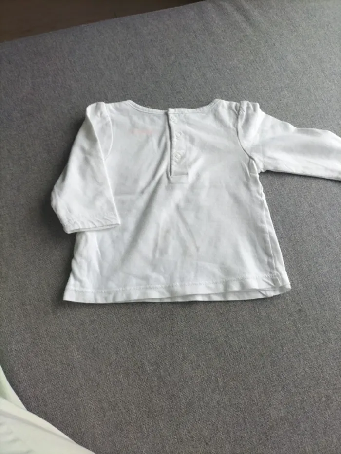 T-shirt manches longues blanc - photo numéro 4