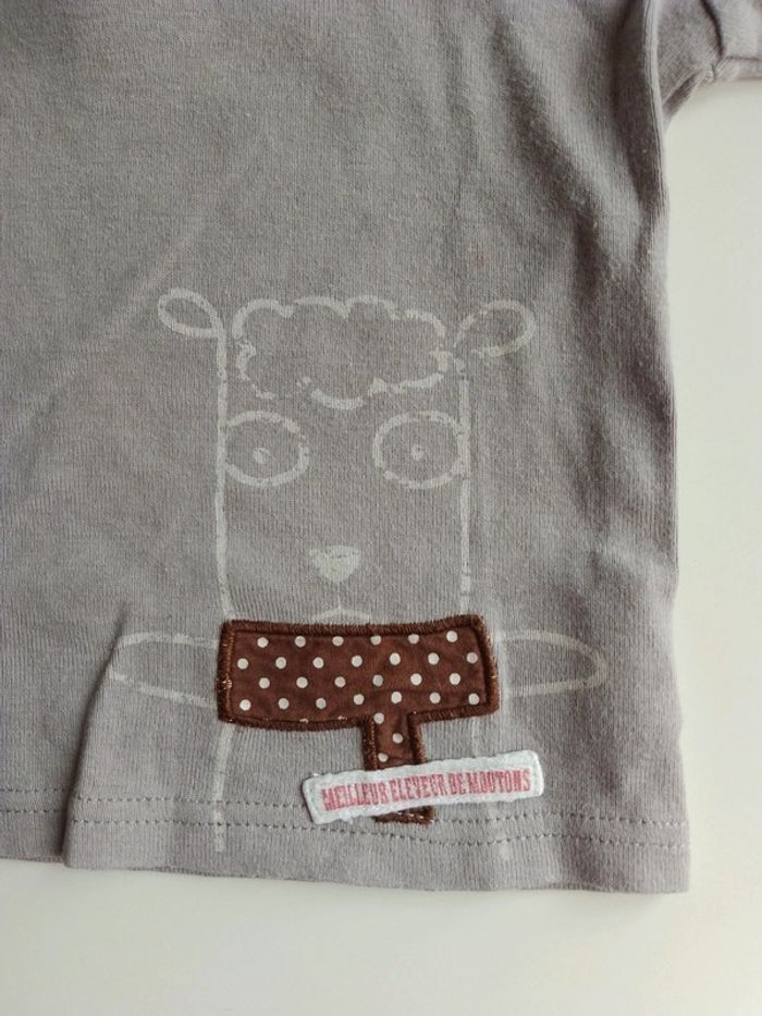 Ensemble salopette tee-shirt garçon 12 mois DPAM - photo numéro 5