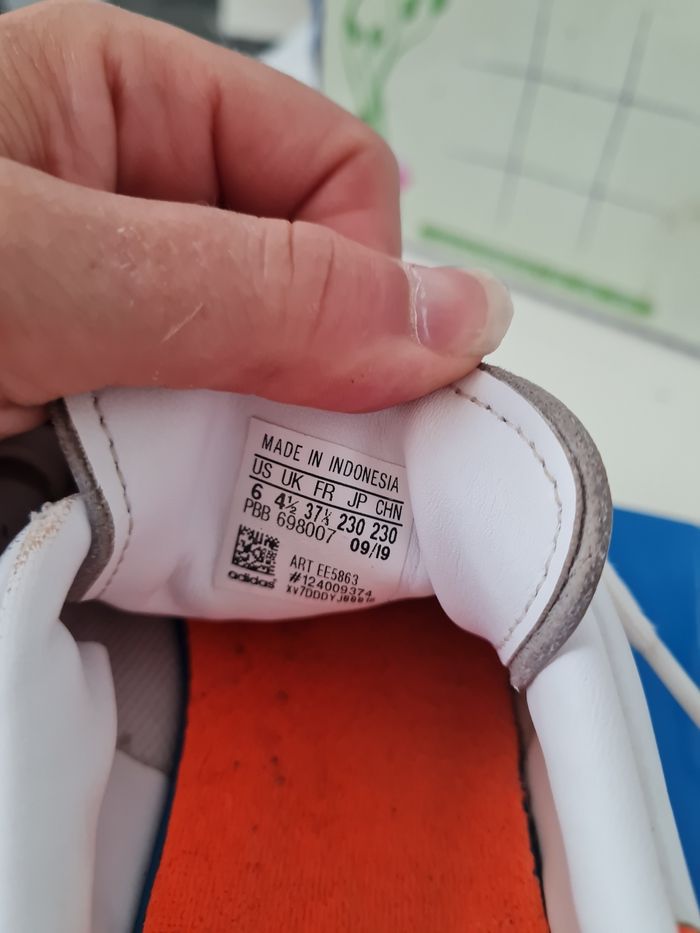 Adidas stansmith blanche et orange fluo - photo numéro 7