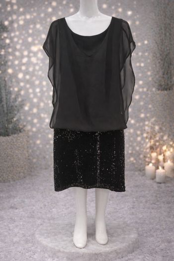 Robe noire élégante 1 pièce – Taille 36 – Chic & brillante