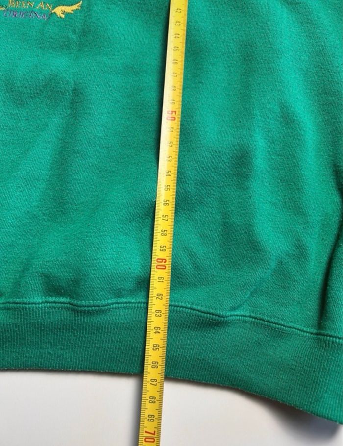 Sweat vintage vert brodé fleurs best Montana T.U - photo numéro 5