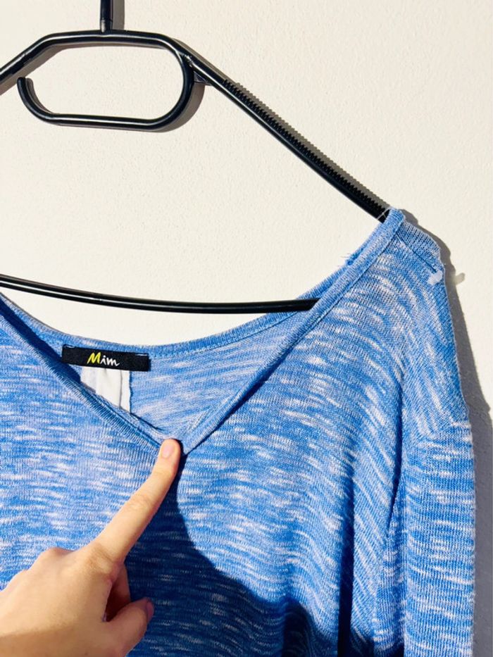 Blouse Femme Bleu Chinée Taille XL - photo numéro 2