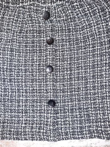 Jupe tweed noir et blanc