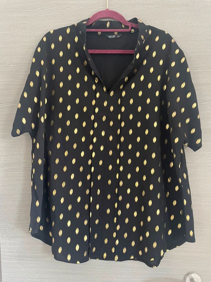 Jolie blouse noire et doré XXXL - photo numéro 2