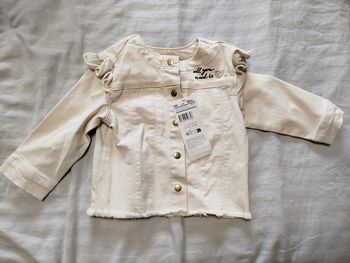 Veste en jeans beige 18 mois