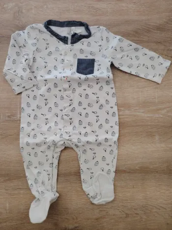 Pyjama léger en coton 1 pièce