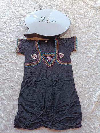Robe manches courtes orientale ou déguisement Fille 2 ans