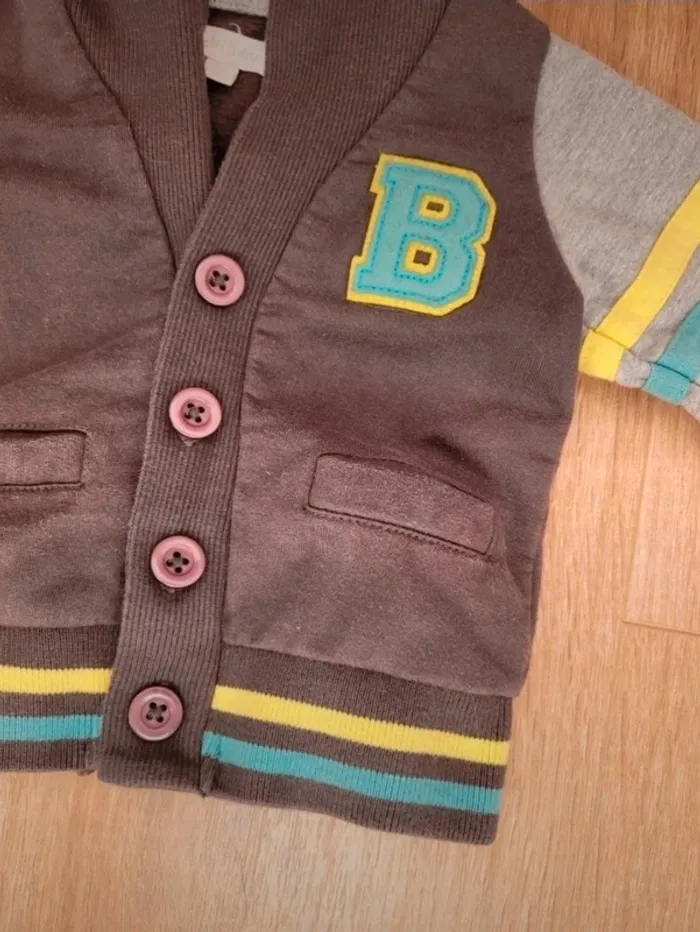 Gilet garçon Babibou 3 mois - photo numéro 3