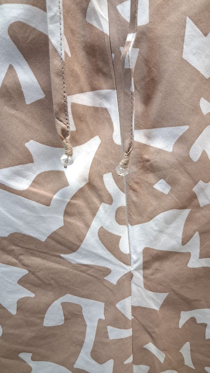 Robe dos nu GOA Paris beige blanc taille L - photo numéro 7