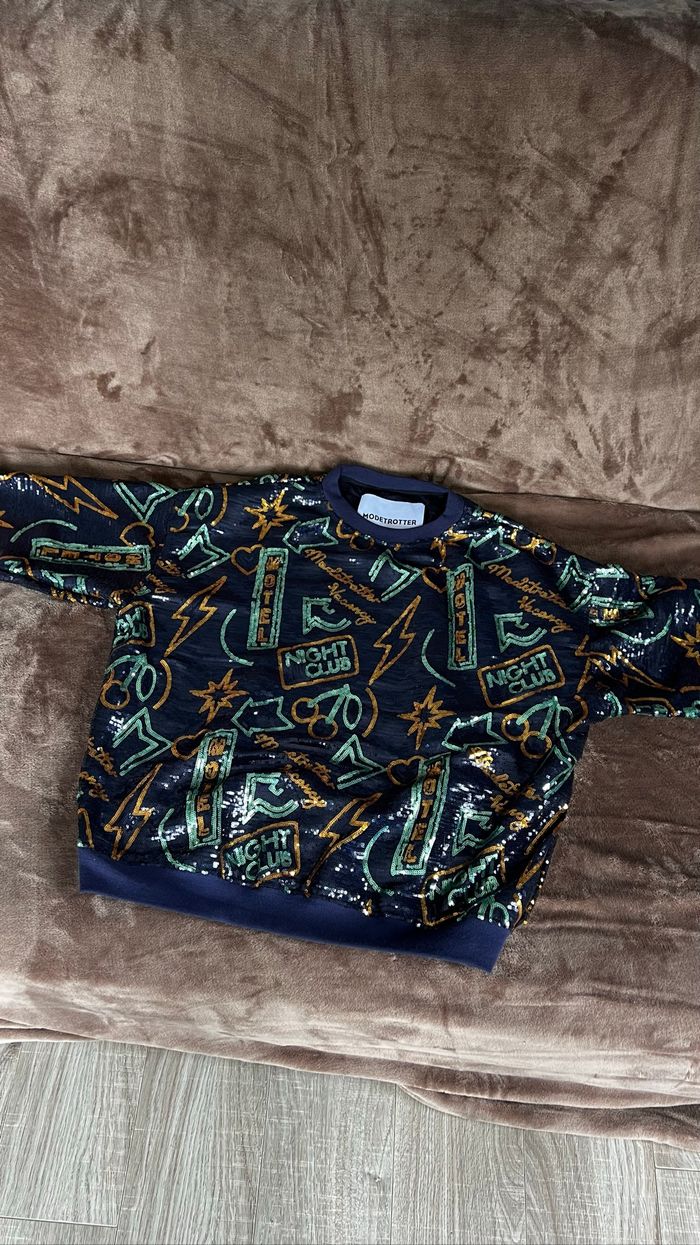 Sweat sequins Modetrotter taille 38 oversize - photo numéro 2