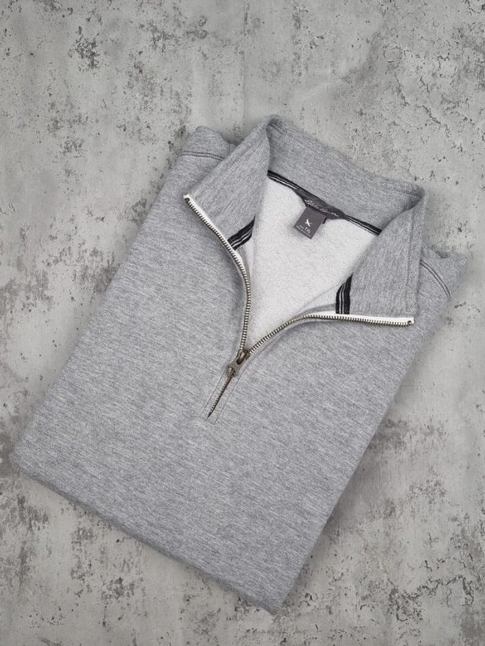 Sweat 1/4 zip Eddie Bauer gris – Taille XL Homme