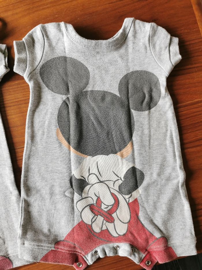 Barboteuses Disney Mickey Minnie 6 mois Jumeaux - photo numéro 5