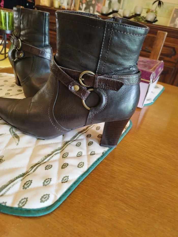 Bottines noires similicuir taille 39 Altramarea - photo numéro 4